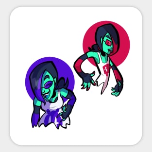 Emily & Stephany Vasquez: 2 opposites Sticker